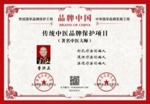 中国中医学家金质奖科学院首席院士  ——曹洪正